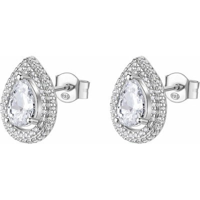 Rosato Oslnivé kôstkové náušnice s kubickými zirkónmi Kvapka Anna RZAN21