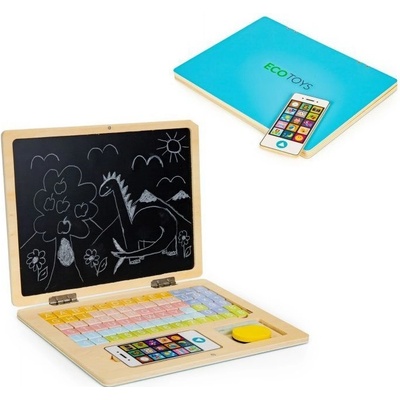 Ecotoys notebook s magnetickým monitorom modrý
