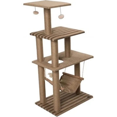 EBI Катерушка за котка EBI Natural Elm - бежаво на черти, четири нива и хамак - 60 х 40 х 119 см, Белгия 431-441916