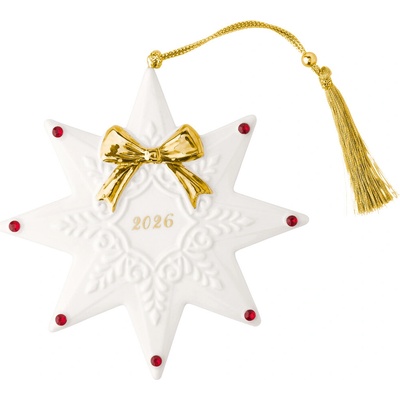 Villeroy & Boch Závesná ozdoba hviezda 2026 Christmas Classics, 11,3 cm