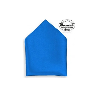Společenský kapesníček saténový modrý