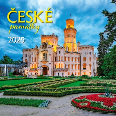 České památky nástěnný 33 x 33 cm 2025