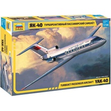 Zvezda Model kit letadlo 7030 Yak-40 Regional Jet 1:144
