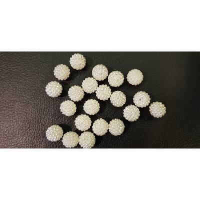 Perličky 14 mm krémové