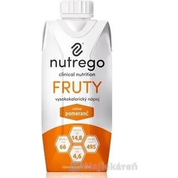 Nutrego FRUTY pomaranč 12x330 ml