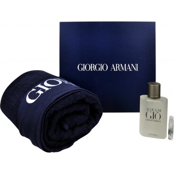 Giorgio Armani Acqua di Gio Pour Homme EDT 100 ml + 1,5 ml EDP Acqua di Gioia + uterák darčeková sada