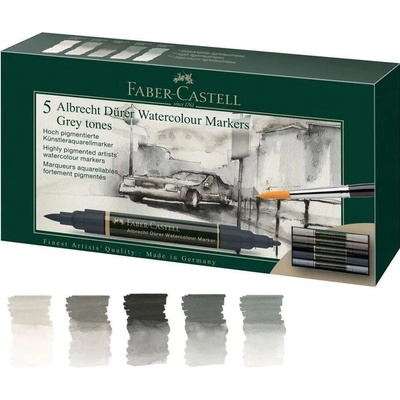 Faber Castell Albrecht Dürer akvarelové popisovače sada 5 ks – Zboží Mobilmania
