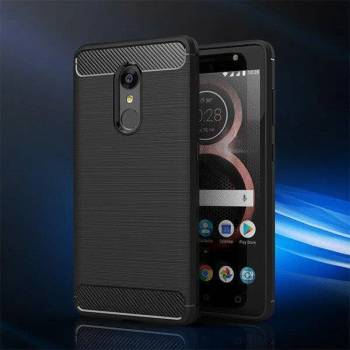 Forcell Противоударен Силиконов Калъф за LENOVO K8, FORCELL Carbon Case, Черен (5901737866035)