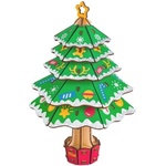 Woodcraft construction kit Woodcraft Дървен 3D пъзел Коледно дърво (HP05)