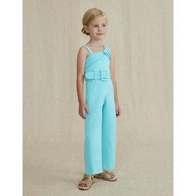 Abel & Lula overal šifónový s páskem tyrkysový – Zbozi.Blesk.cz