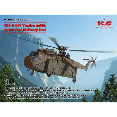 ICM Sikorsky CH 54A Tarhe with Universal Military Pod 3x camo 1:35