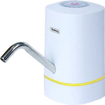 Rosberg Електрическа помпа за вода Rosberg R52013E, USB, Двойна, Съвместима с 3/5/8/10/11 и 19 л, Безжична, Бял (R52013E)