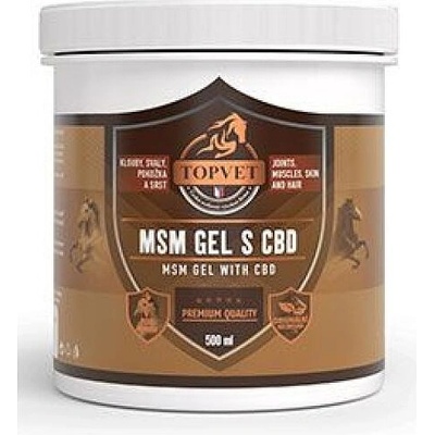 TOPVET MSM gel s CBD pro koně 500 ml – Zboží Mobilmania