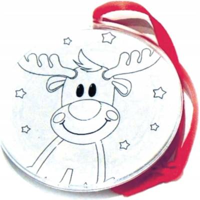 Vianočná Guľa priehľadná Arpex Mikuláš 7 cm 1 ks
