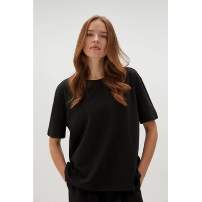 Moodo Черна дамска тениска Moodo | Cheren | ЖЕНИ | XS