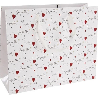 Taška papír dárková Jen pro tebe 32x12x26 cm CZ O0554