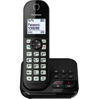 Panasonic Panasonic KX-TGC462GB Безжичен телефон, с ID информация на позвъняването, с допълнителна слушалка, черен (KX-TGC462GB)