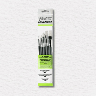 ŠTETCE NA OLEJ - WINSOR & NEWTON - FOUNDATION - DLHÁ NÁSADA | 6 KS
