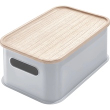 iDesign box s vekom z dreva paulownia Eco Handled 21,3 x 30,2 cm sivý