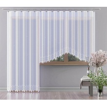 Hotová záclona alebo balkónový komplet, SELENA, biela 180 x 250 cm dvere