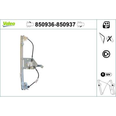 Zvedací zařízení oken VALEO 850936 850936