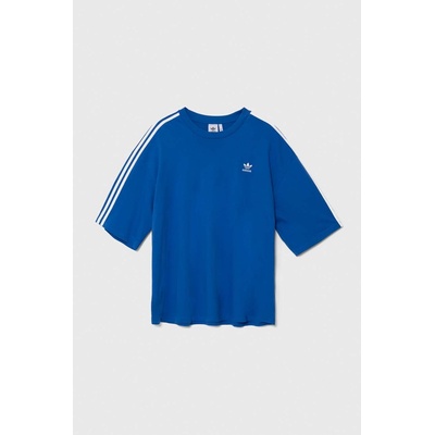 Памучна тениска adidas Originals Adicolor в синьо с апликация IZ2481 (IZ2481)