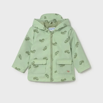 MAYORAL Яке непромокаемо Светло зелен цвят с хамелеони за бебе момче Mayoral