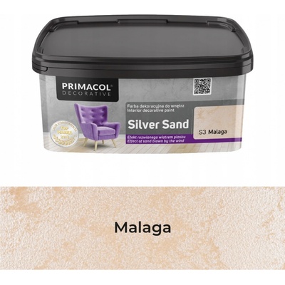Primacol Decorative Silver Sand dekorativní strukturální barva, S7 Valencia, 1 l