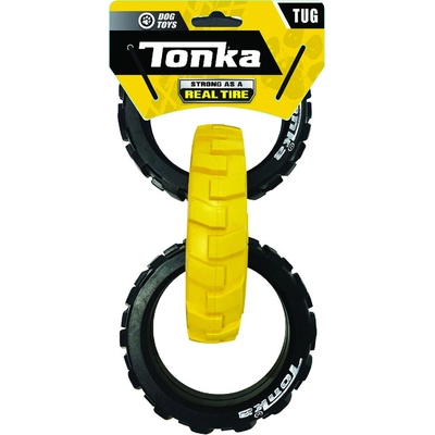Tonka gumové 3kruhové tahadlo s flexibilním vzorem 27 cm