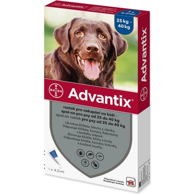 Advantix spot-on pre psy 10-25 kg 1 x 2,5 ml