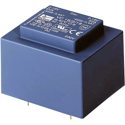 BLOCK VC 16/2/15 transformátor do DPS 1 x 230 V 2 x 15 V/AC 16 VA 533 mA