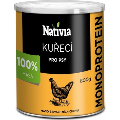 Nativia Dog kuřecí svalovina 800 g