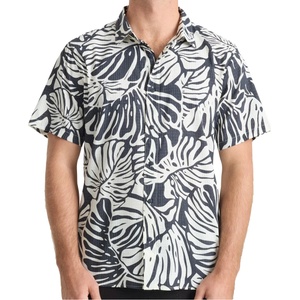 Roark Мъжка риза с копчета Roark Bless Up Shirt - Black Monstera - размер XL (033-2936-0514)