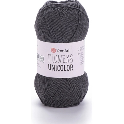 Yarn Art Flowers Unicolor 745 antracit