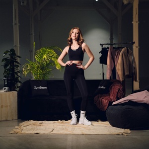 GymBeam Спортен сутиен Aura Black S