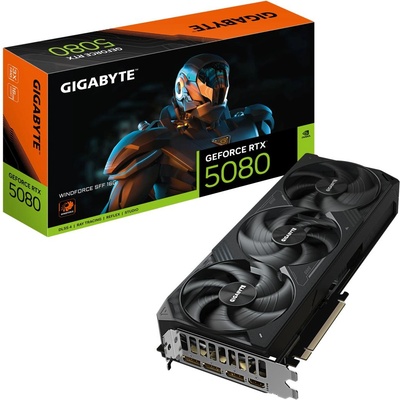 GIGABYTE GeForce RTX 5080 WINDFORCE SFF 16GB GDDR7 256bit (GV-N5080WF3-16GD)