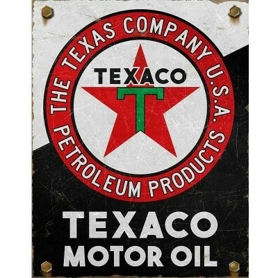 Plechová cedule Texaco Motor Oil