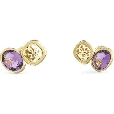 Guess Náušnice s fialovým krištáľom Mamounia JUBE05572JWYGMCT