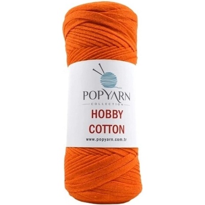 POPYARN Příze Hobby cotton B2 - oranžová 250g, 150m