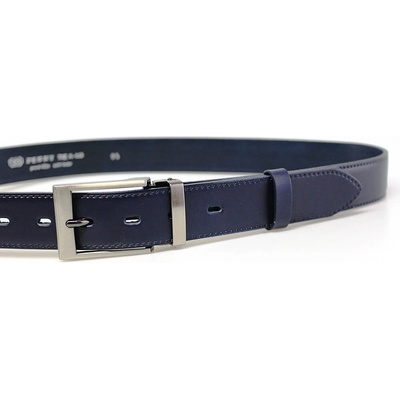 Penny Belts pánský kožený opasek 35-020-3-56 modrý