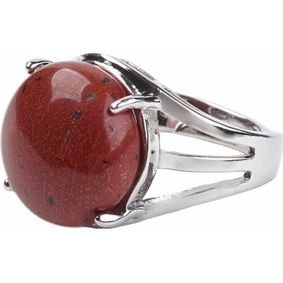 Nefertitis Jaspis červený prsten nastavitelná NF37132 56