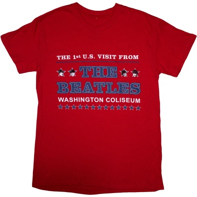 The Beatles Washington '64 Stars Setlist (Back Print) Red M Риза (<![CDATA[BEATTEE649MR02]]>)