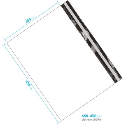 Plastová obálka 650x450mm