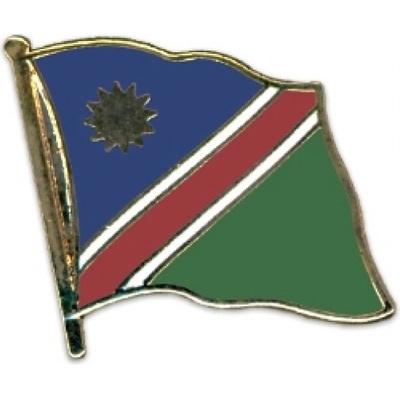 Odznak (pins) 20mm vlajka Namíbia - farebný