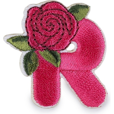 Nažehlovačka písmena Varianta: R pink, Balení: 1 ks