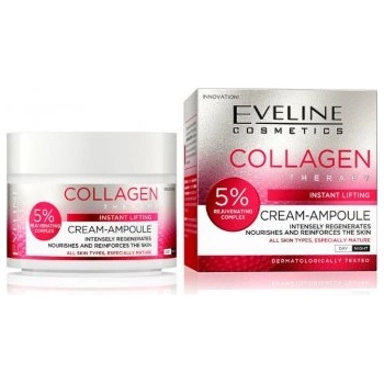 Eveline Cosmetics cream-ampoule collagen ДНЕВЕН/НОЩЕН КРЕМ ЗА ЛИЦЕ ЗА НЕЗАБАВЕН ЛИФТИНГ