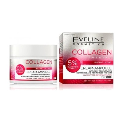 Eveline Cosmetics cream-ampoule collagen ДНЕВЕН/НОЩЕН КРЕМ ЗА ЛИЦЕ ЗА НЕЗАБАВЕН ЛИФТИНГ