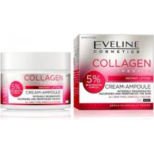 Eveline Cosmetics cream-ampoule collagen ДНЕВЕН/НОЩЕН КРЕМ ЗА ЛИЦЕ ЗА НЕЗАБАВЕН ЛИФТИНГ