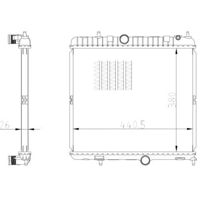Chladič, chlazení motoru NRF 550021