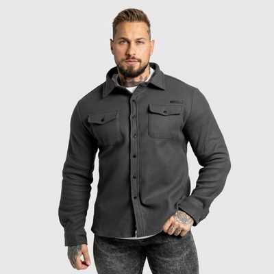 Iron Aesthetics Felted pánska plstená košela sivá